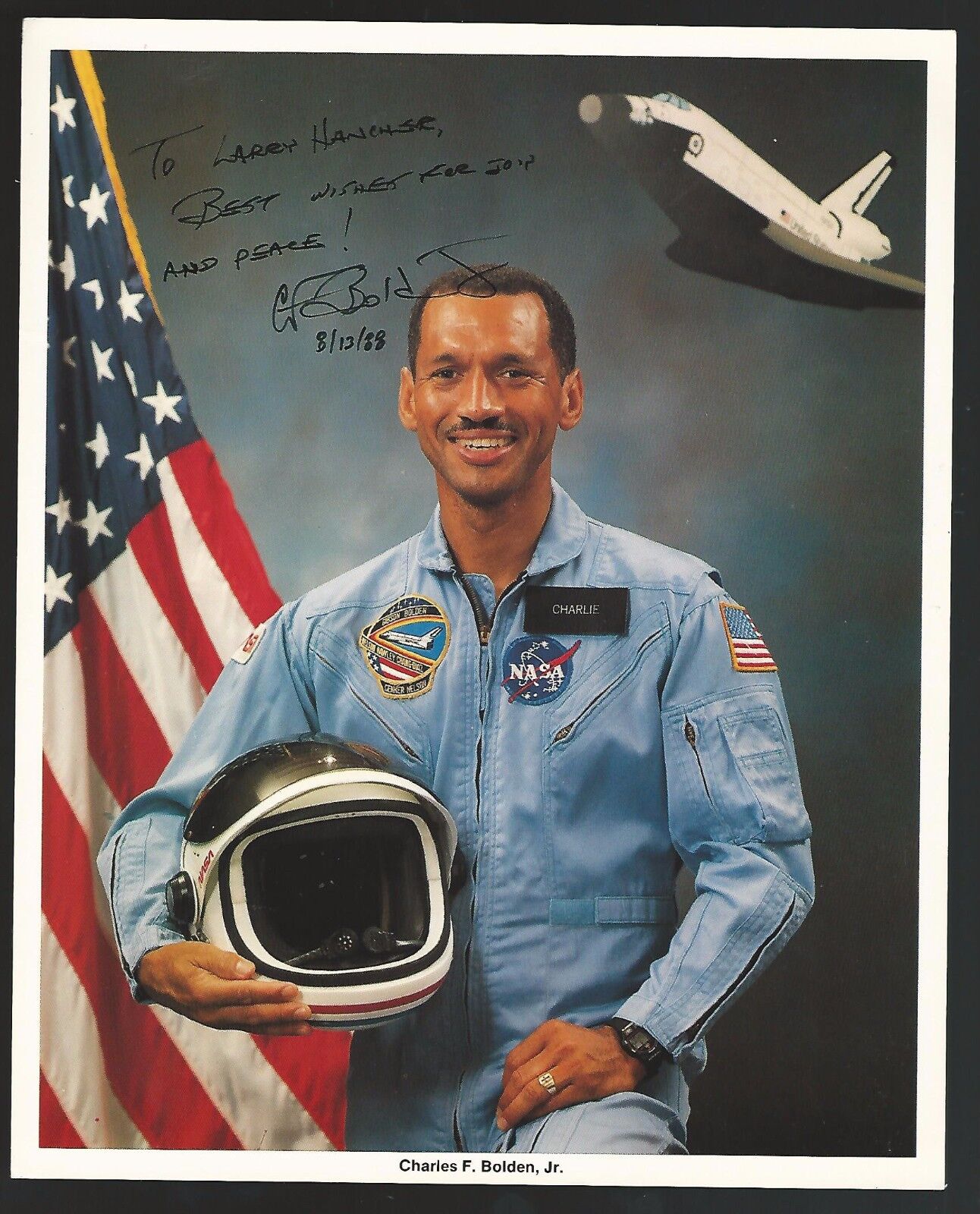 Charles F. Bolden, Jr. Signed Autographed 8x10 Photo Poster painting NASA Astronaut Auto