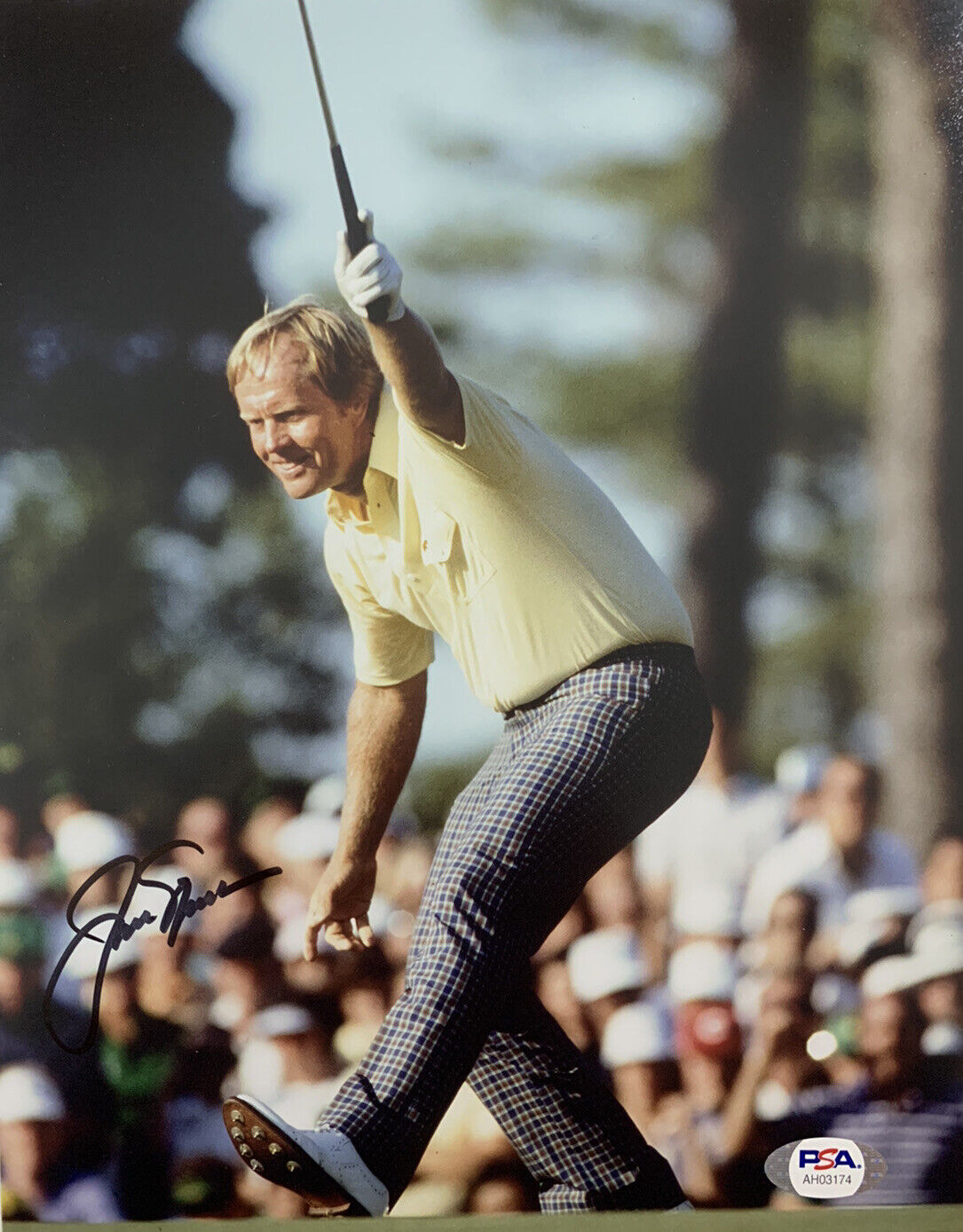 JACK NICKLAUS HAND SIGNED 8x10 Photo Poster painting AUTOGRAPHED GOLFER LEGEND AUTHENTIC PSA