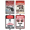 (Multi Style)Warning Sign - Metal Tin Signs(8*12Inch)