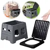 Foldable Outdoor Camp Toilet Multifunctional Outdoor Toilet Seat for Emergencies