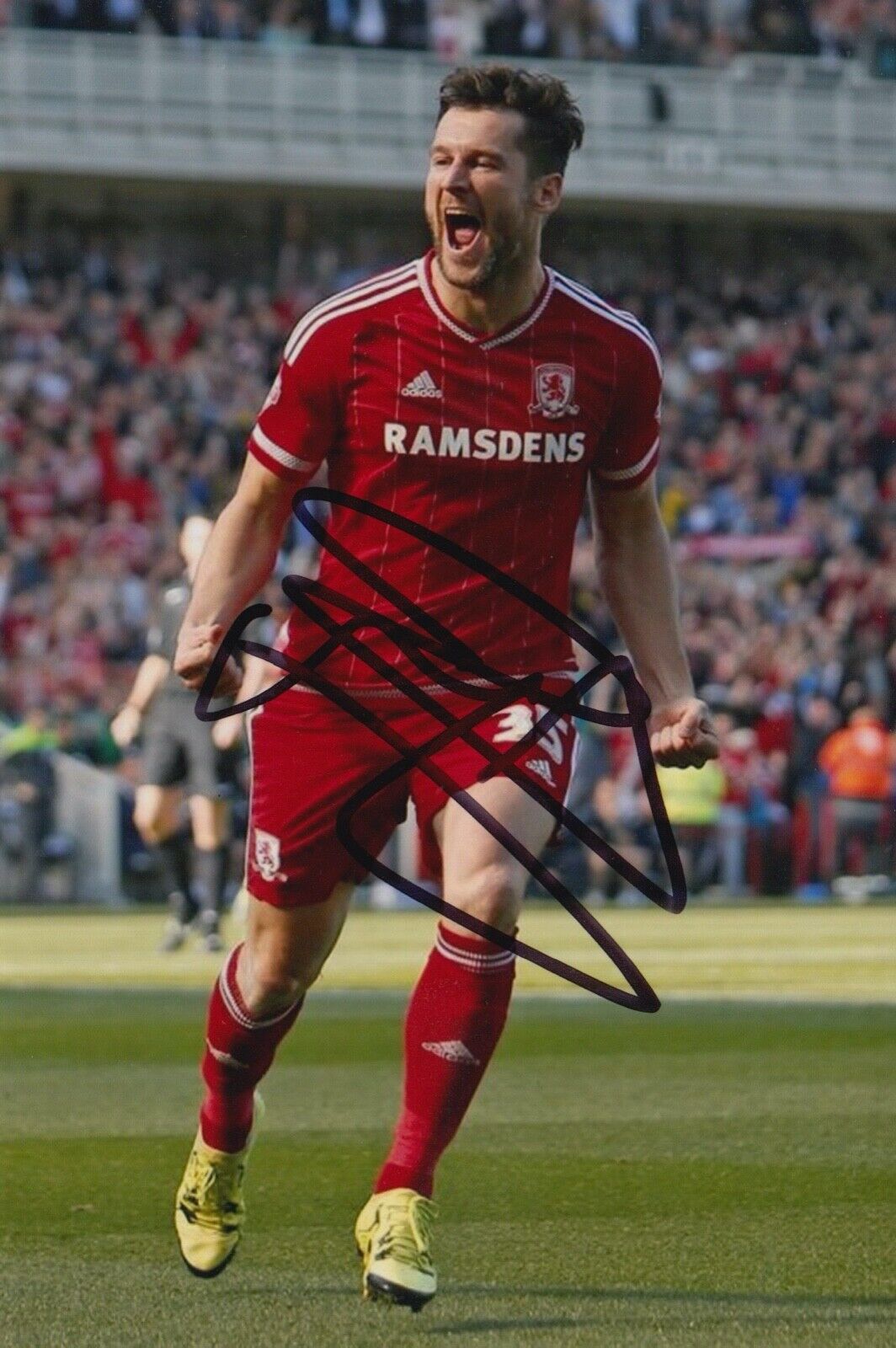 DAVID NUGENT HAND SIGNED 6X4 Photo Poster painting - FOOTBALL AUTOGRAPH - MIDDLESBROUGH 3.