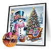 Christmas Snowman - Diamond Painting - Full Round Drill (Canvas|40*40cm)