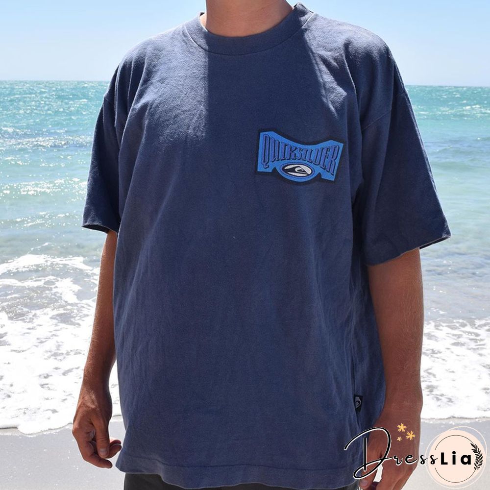 Casual Round Neck Short Sleeve Printed T-Shirt
