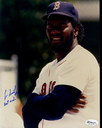 Lee Smith Red Sox Signed Jsa Cert Sticker Authentic Autograph