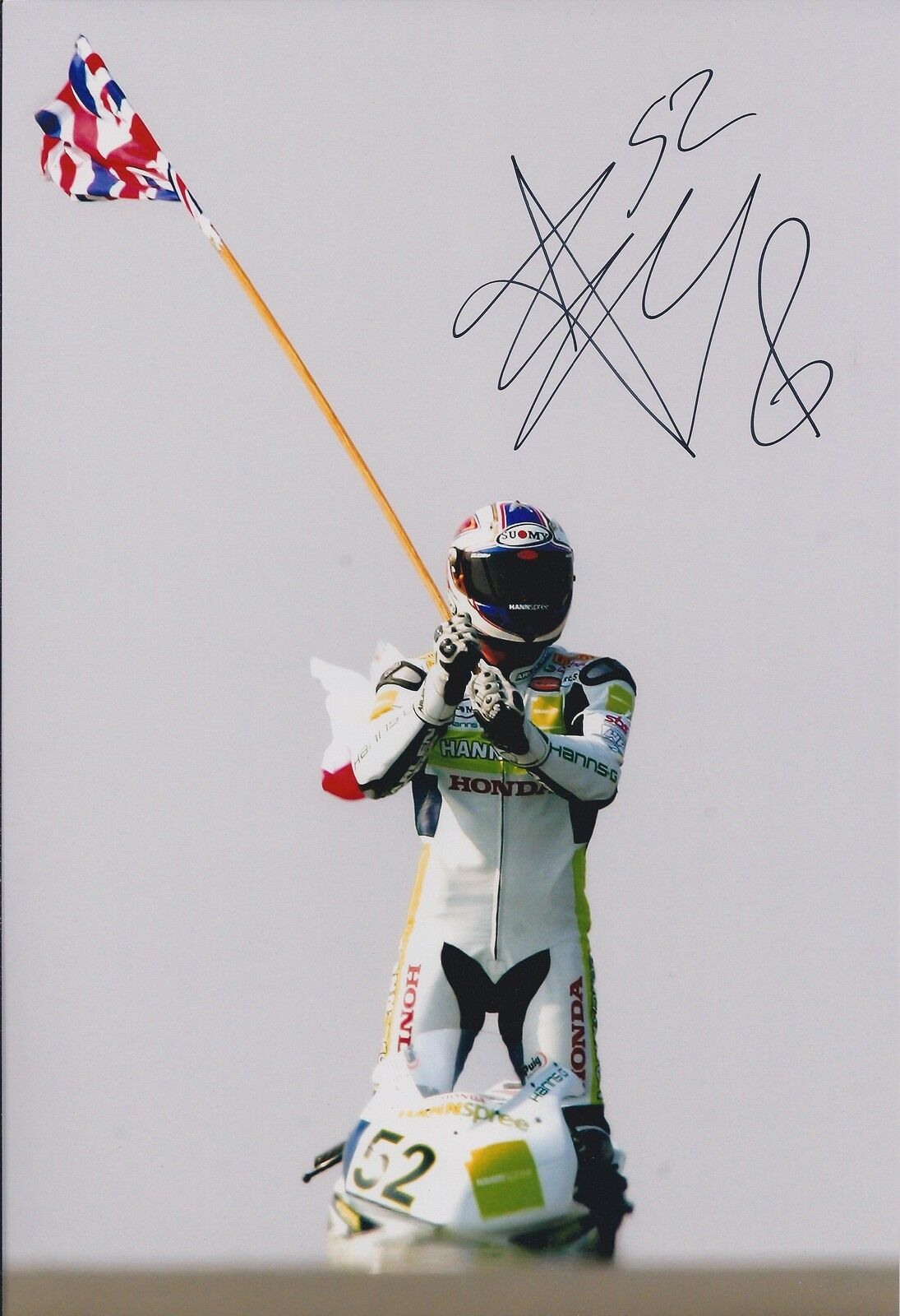 James TOSELAND SIGNED Honda British GP 12x8 Photo Poster painting AFTAL COA Autograph