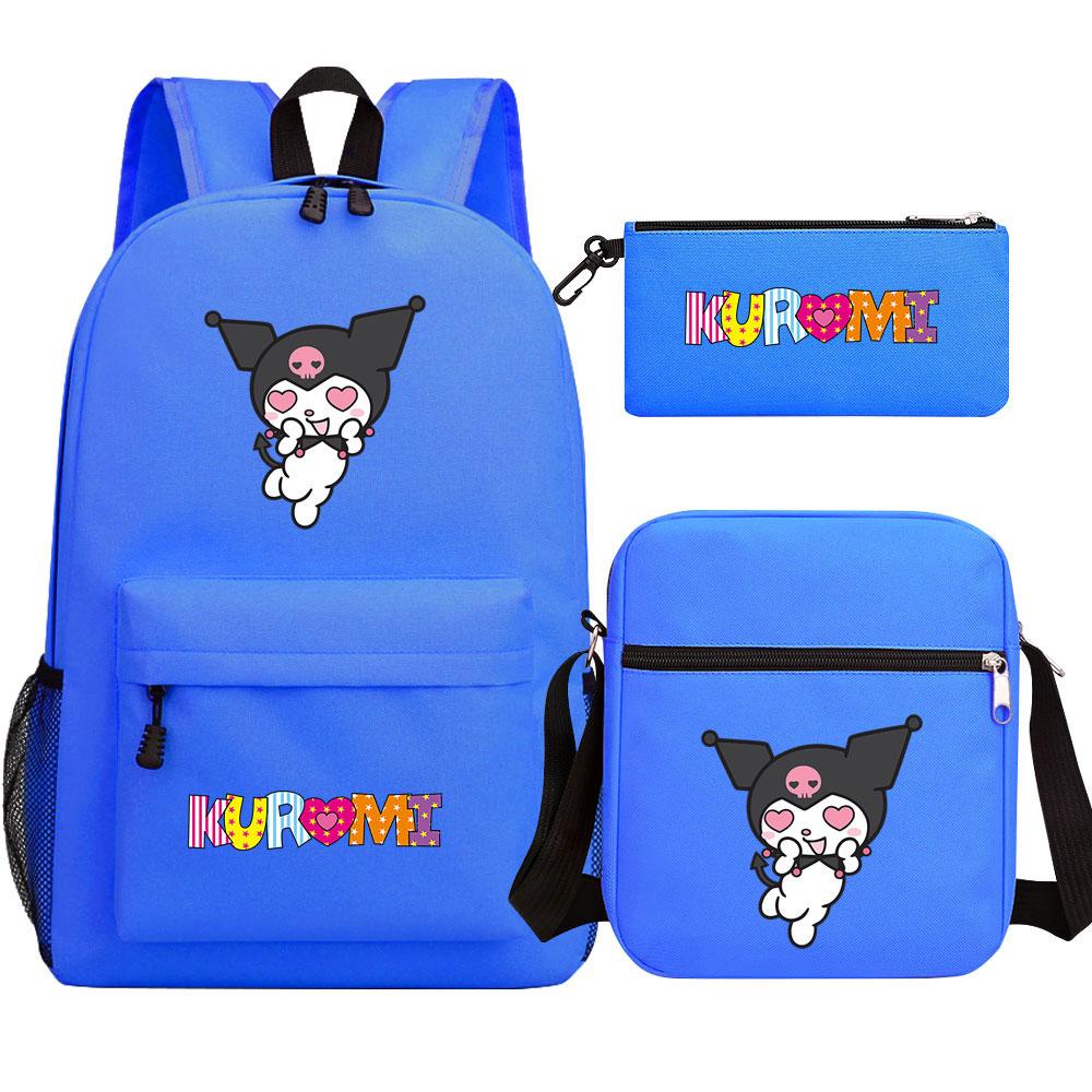 Mayoulove Kuromi Backpack Lightweight Design with Multiple Pockets for School Adventures-Mayoulove