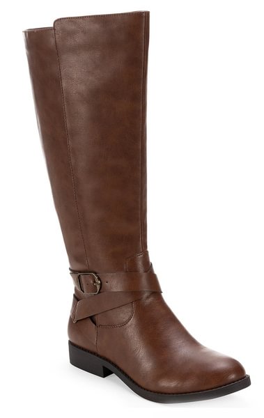 Style & Co Women's Madixe Knee-High Riding Boots Cognac Saddle Size 6 M - Shop Trendy Women's Clothing | LoverChic