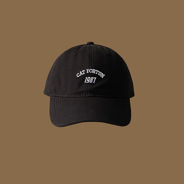 1987 Letter Embroidered Peaked Cap