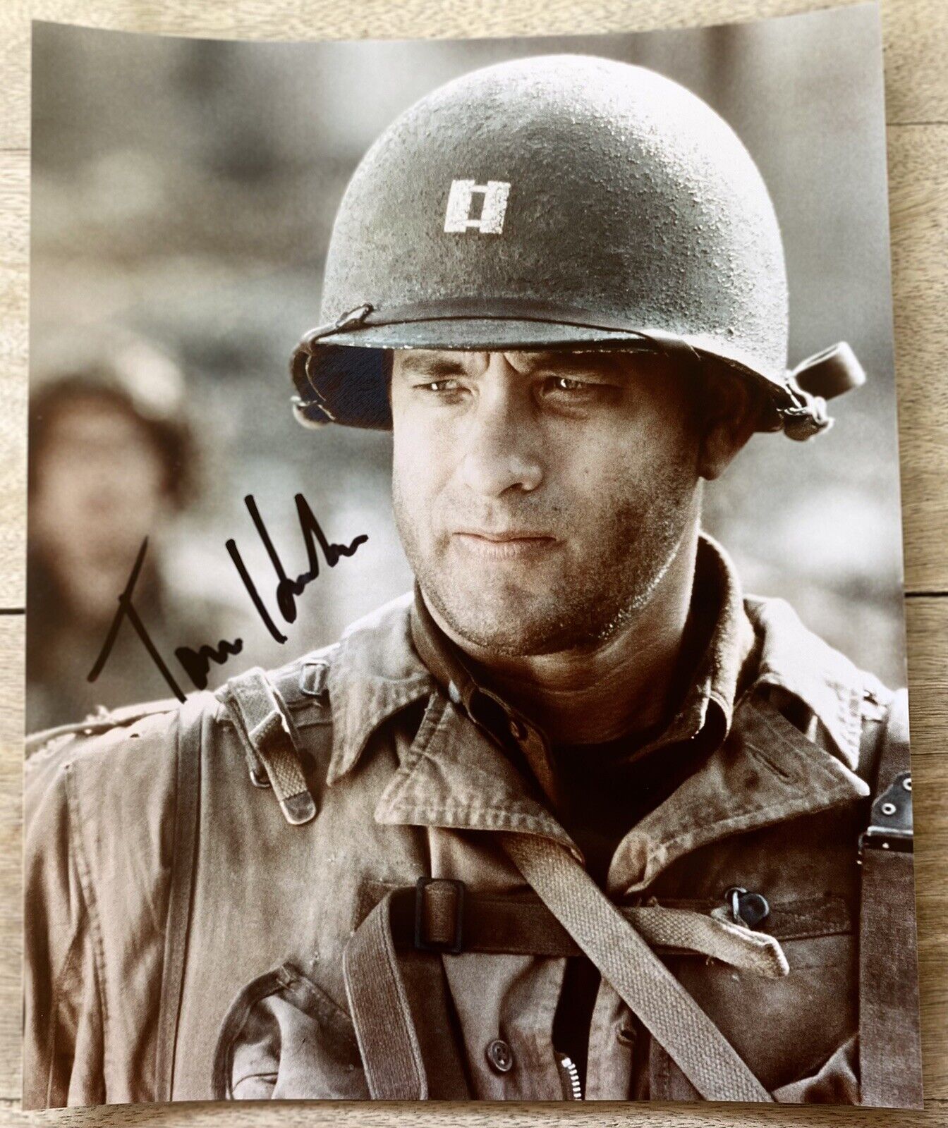 Tom Hanks Signed 8 x 10 Saving Private Ryan Autograph Photo Poster painting COA