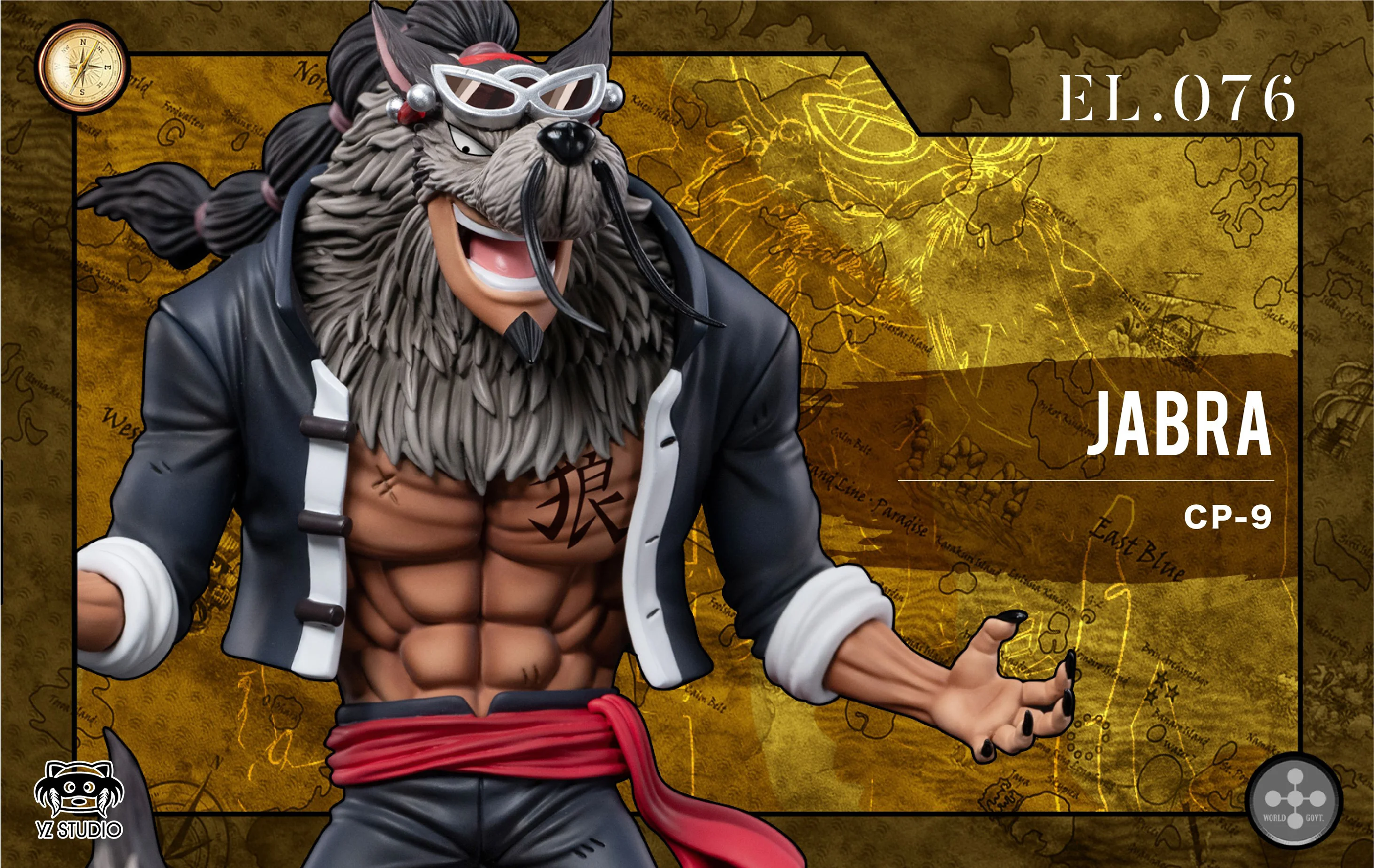 Enies Lobby Arc 076 Hybrid Form Jabra - ONE PIECE Statue - YZ Studios