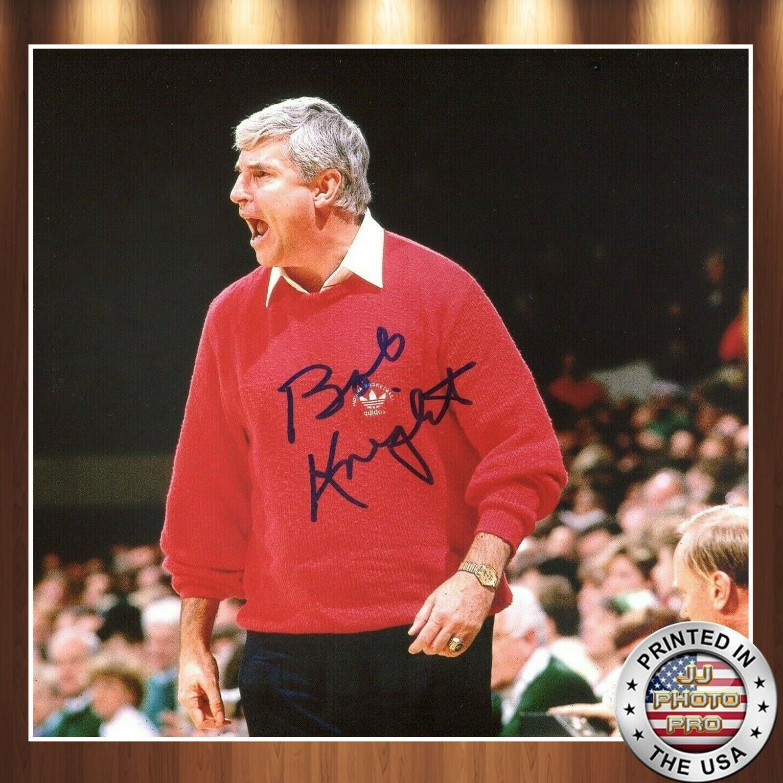 Bob Knight Bobby Autographed Signed 8x10 Photo Poster painting (HOF Indiana Hoosiers) REPRINT