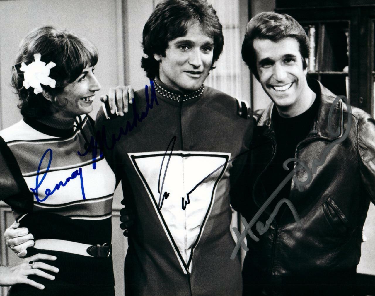 Robin Williams Penny Marshall Winkler autographed 8x10 Picture Photo Poster painting signed COA