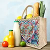 Diamond Painting Mandala Linen Tote Bag Replaceable Canvas for Women