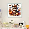 Halloween Pumpkin Owl-14CT Counted Cross Stitch 40*40cm/15.75*15.75in