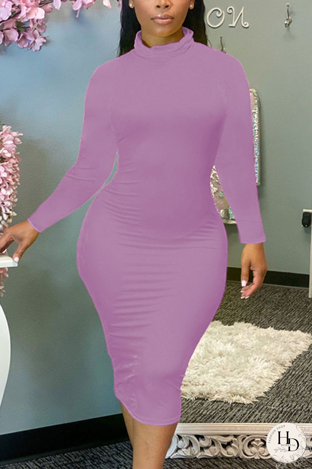 Red Sexy Solid Patchwork O Neck Pencil Skirt Dresses