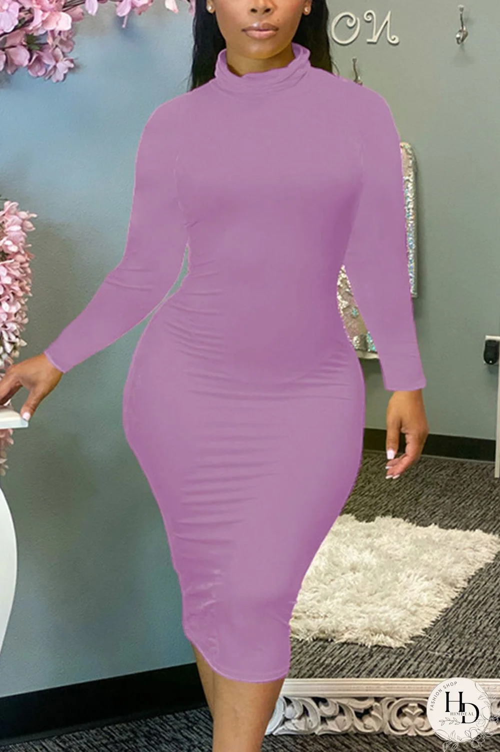 Red Sexy Solid Patchwork O Neck Pencil Skirt Dresses