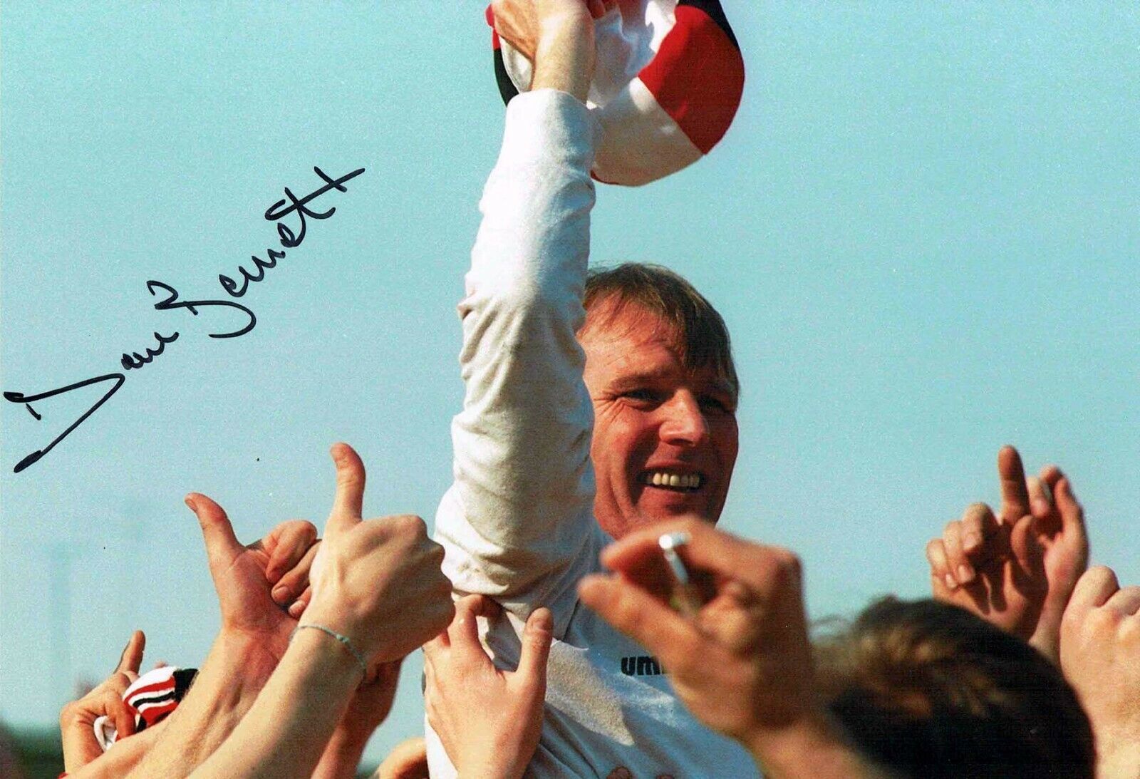 Dave BASSETT SIGNED Autograph 12x8 Sheffield United Photo Poster painting G AFTAL RD COA