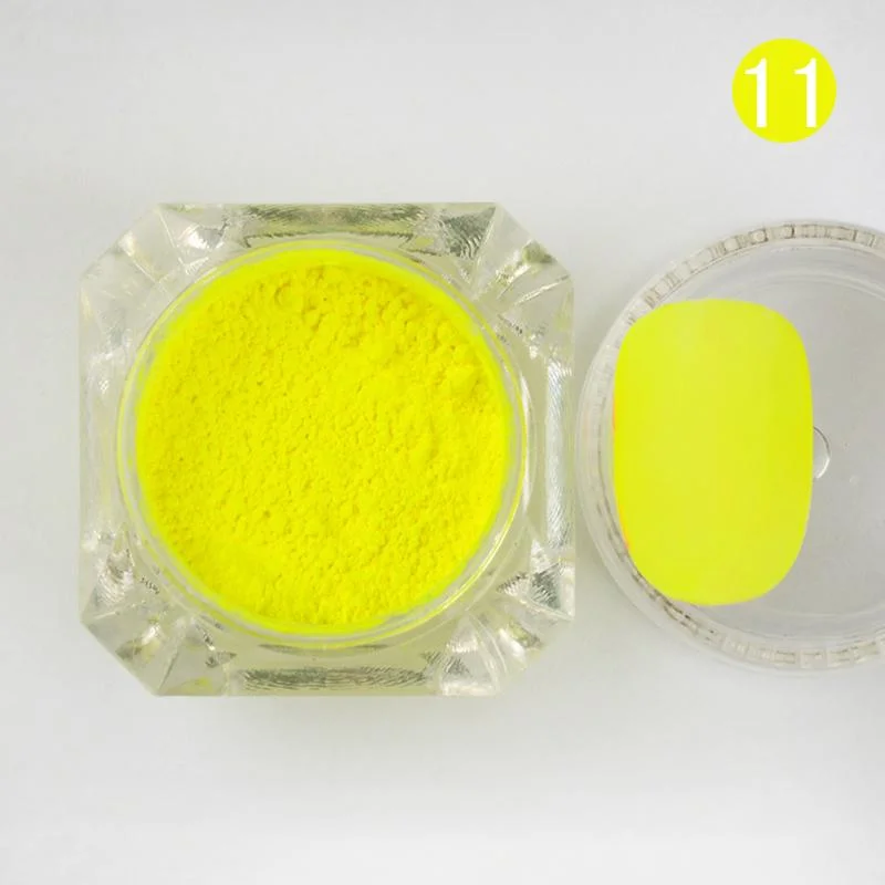 Fluorescent Nail Powder Neon Pigment Powder Nail Glitter Ombre Chrome Dust Gel Polish For 3D Nail Art Decoration-Nail Inspo