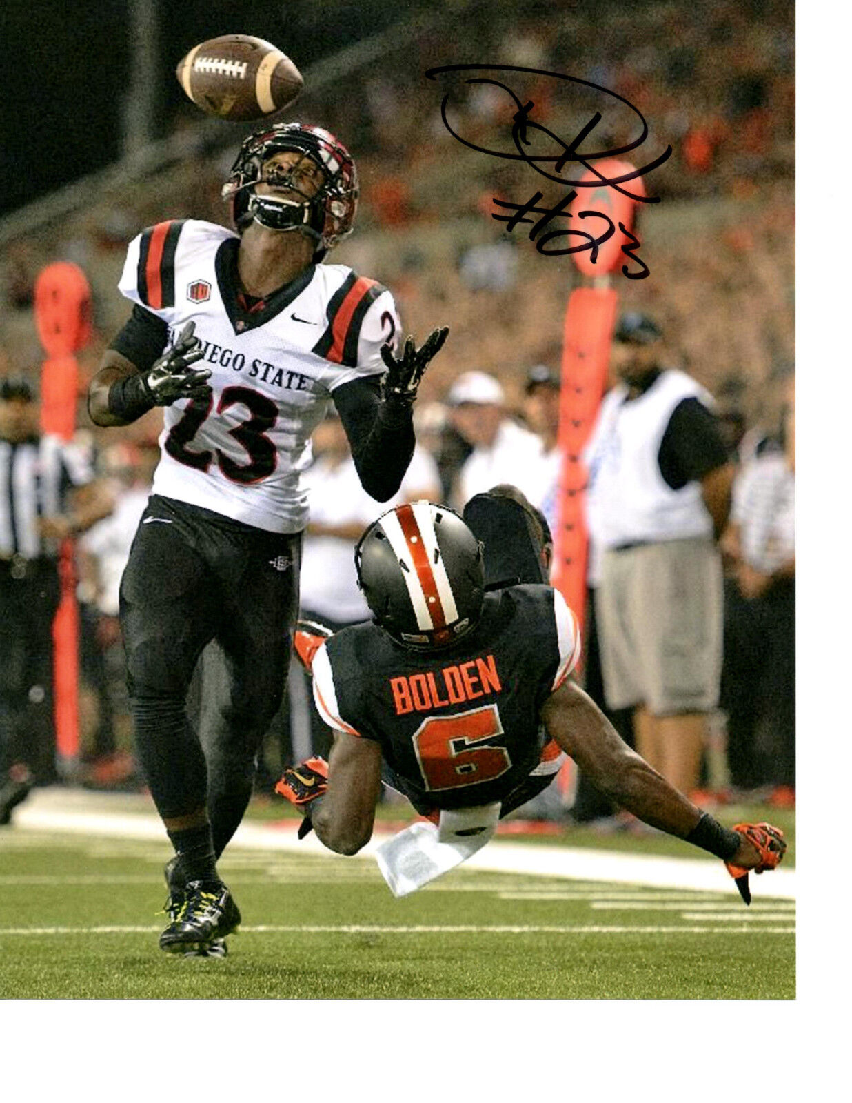 Damontae Kazee San Diego State Aztecs signed autographed 8x10 football Photo Poster painting