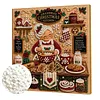 (20x20cm)Xmas Kitchen DIY Pearl Painting Art With Inner Wooden Framed Kit