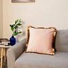 Velvet Golden Tassels Plush Home Living Creative Cushion Pillow Cover