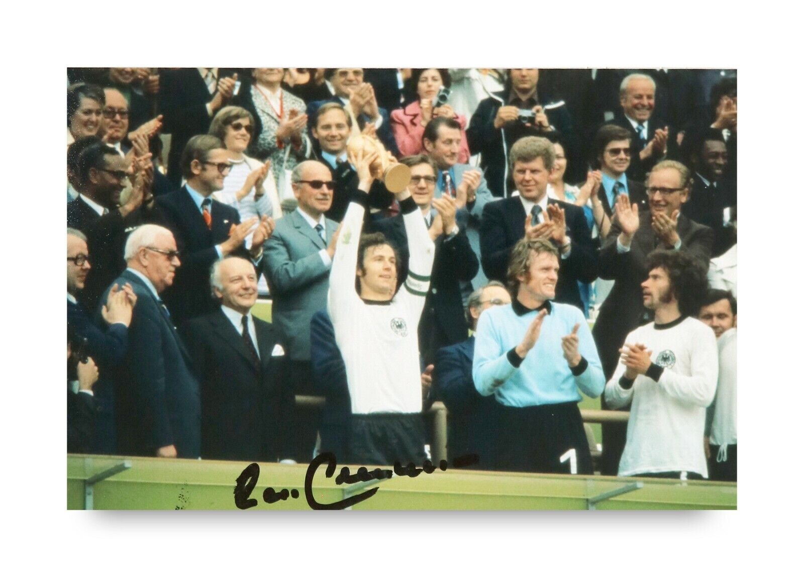 Franz Beckenbauer Signed 6x4 Photo Poster painting Germany Bayern Munich Genuine Autograph + COA