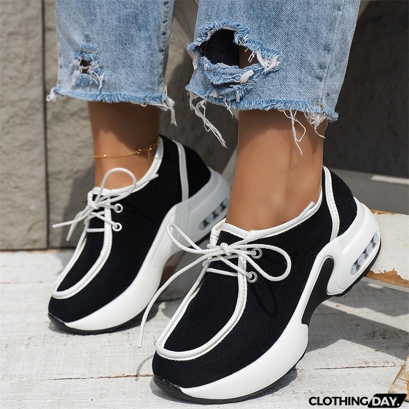Spring Casual Thick Sole Sports Shoes for Lady