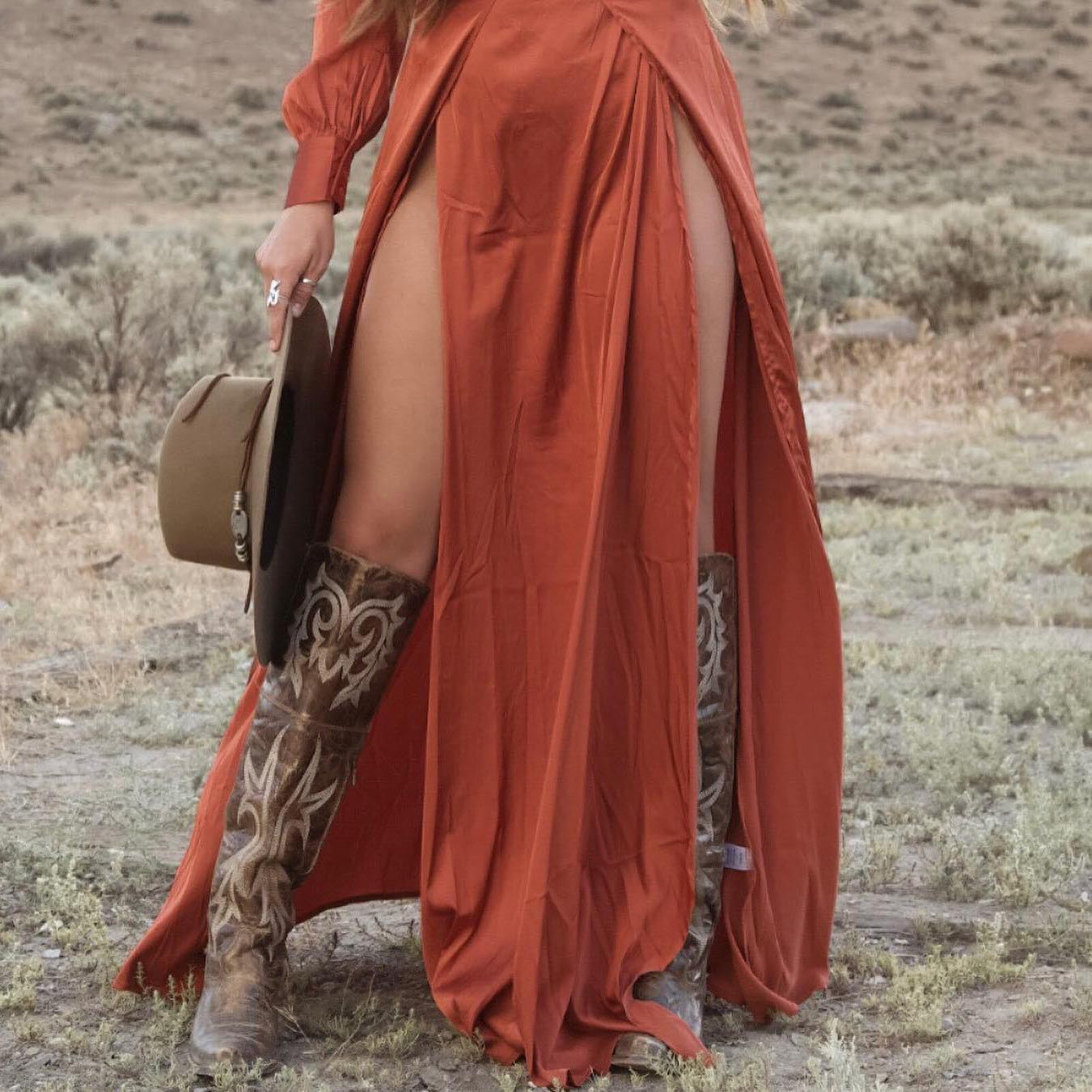 Women's Casual Split Top Twist Dresses