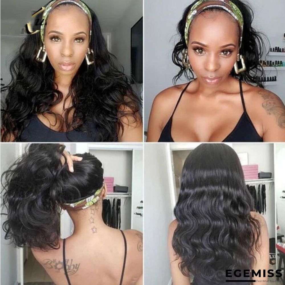 Long Curly Hair Machine-made Chemical Fiber Headband Headband Wig | EGEMISS