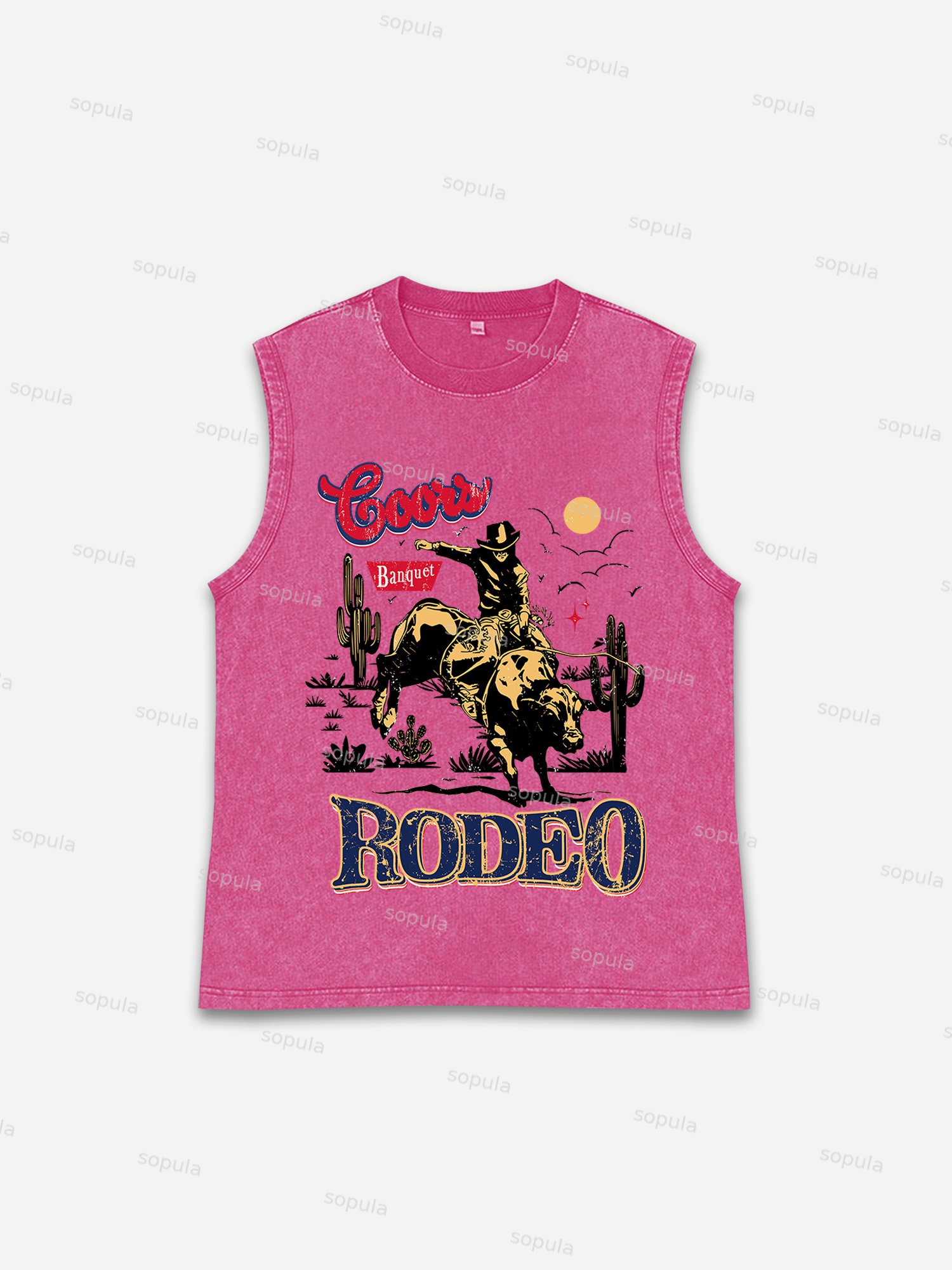 Coors Banquet Rodeo Classic Graphic Tank Top - Sopula｜Premium Graphic Tees & Graphic Clothing