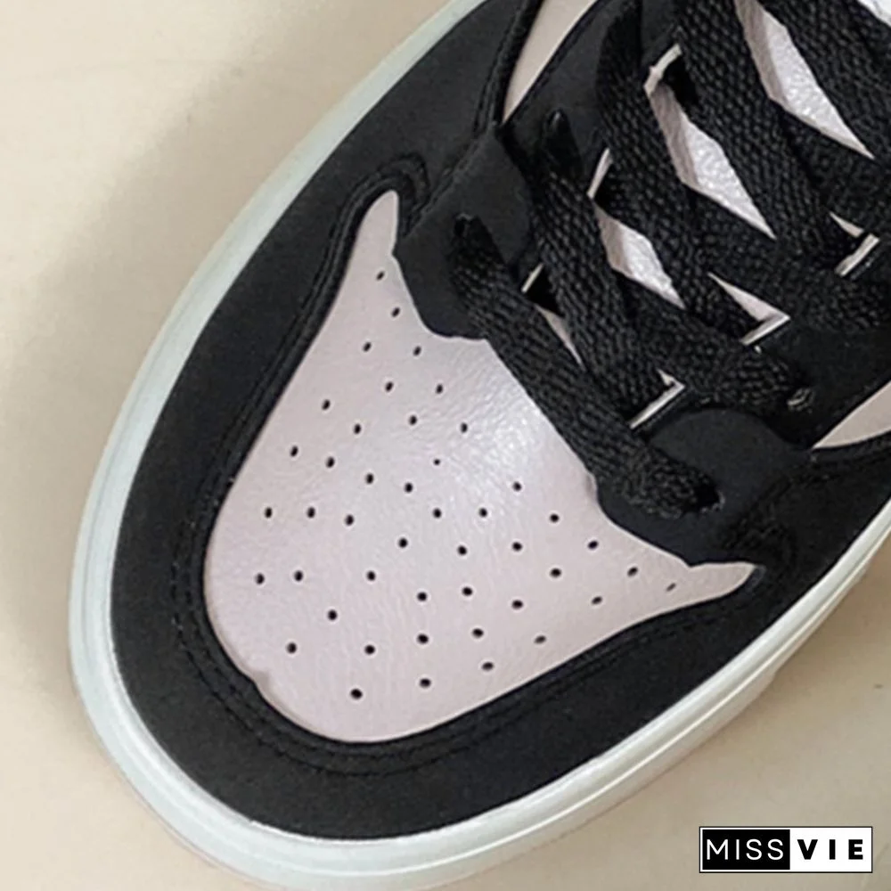 Love Heart Bunny Platform Round Toe Sneakers