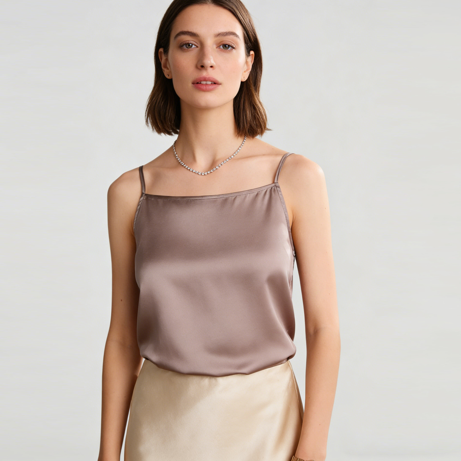 Silk Stretch Camisole Top For Women REAL SILK LIFE