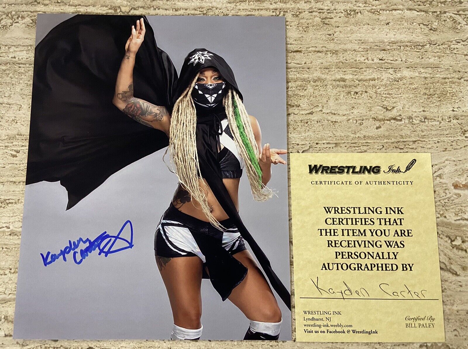 Kayden Carter WWE NXT AEW Basketball Autographed Signed 8X10 Photo Poster painting W/COA