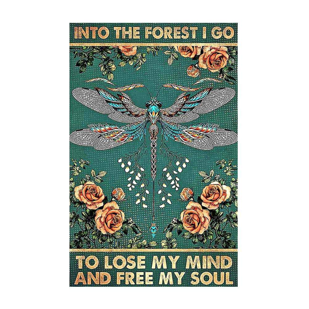 

Dragonfly - 11CT Stamped Cross Stitch - 40*60CM, 501 Original