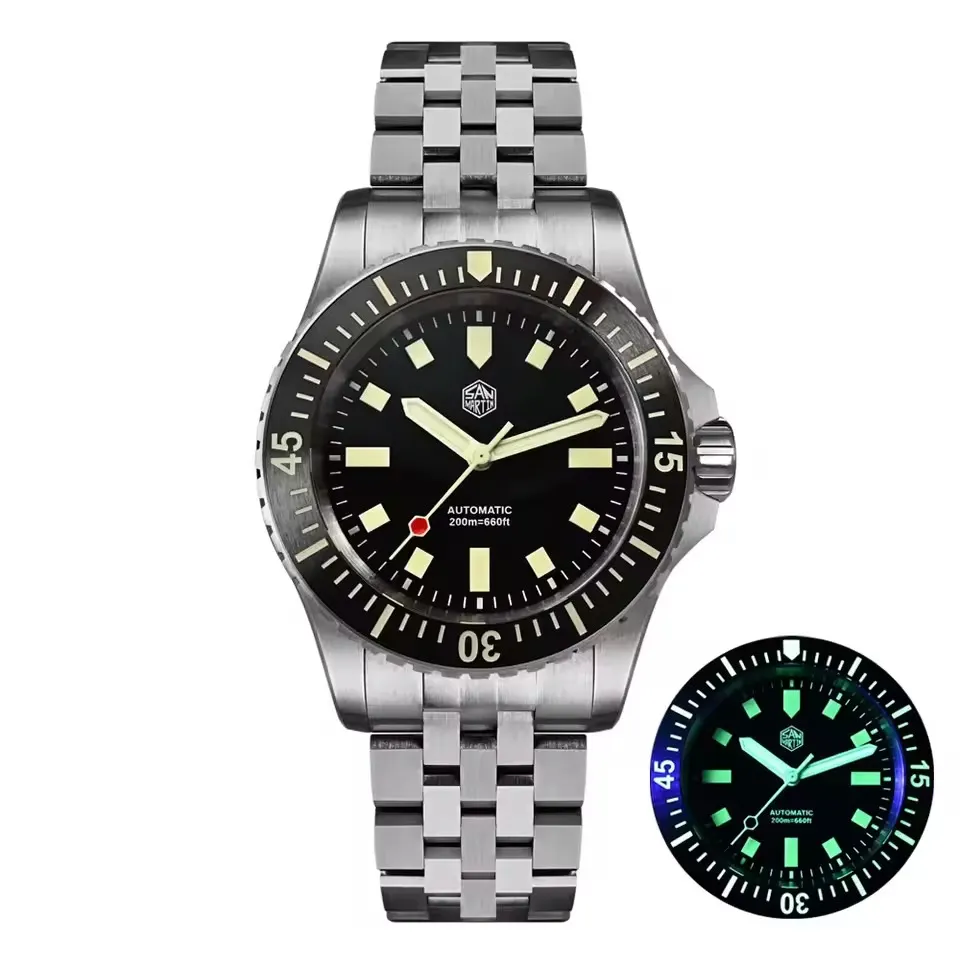 San Martin 1200HV Hardening Coating Full Luminous Watch SN0012 San Martin Watch san martin watchSan Martin Watch