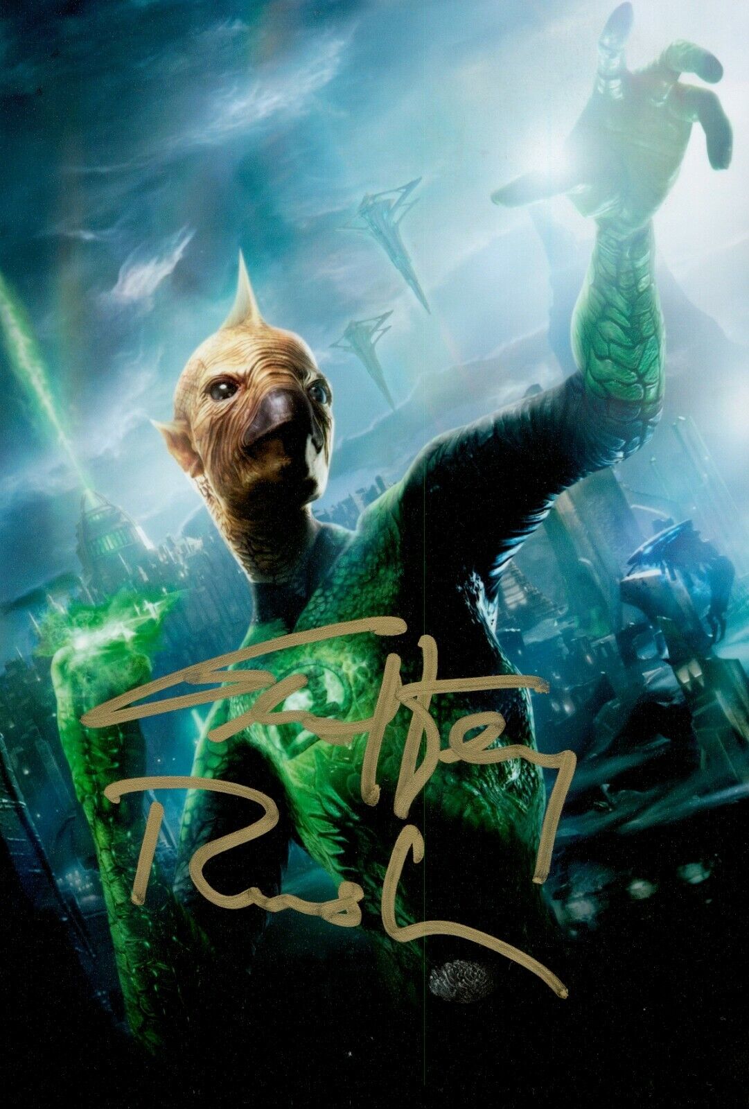 Geoffrey Rush Signed 6x4 Photo Poster painting Green Lantern Tomar-Re Genuine Autograph + COA