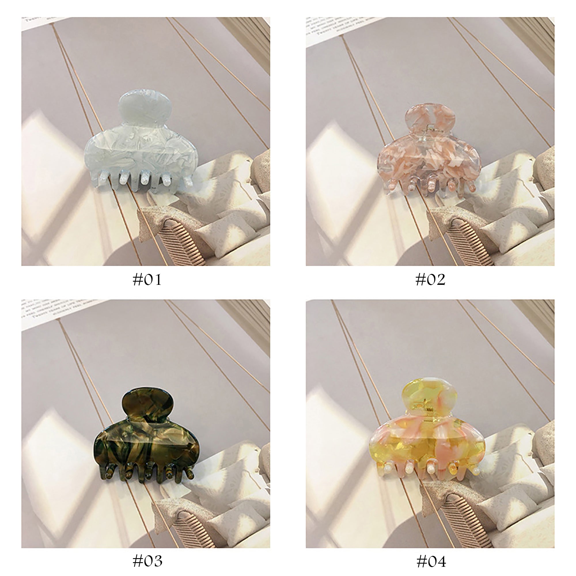 4cm Colorful Small hair clips