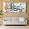 Music Of Sea-14CT Stamped Cross Stitch 38*21cm/14.96*8.27in tapestrymarket