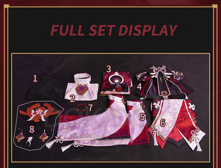 DokiDoki-R Game Genshin Impact Cosplay Yae Miko Cosplay Costume  