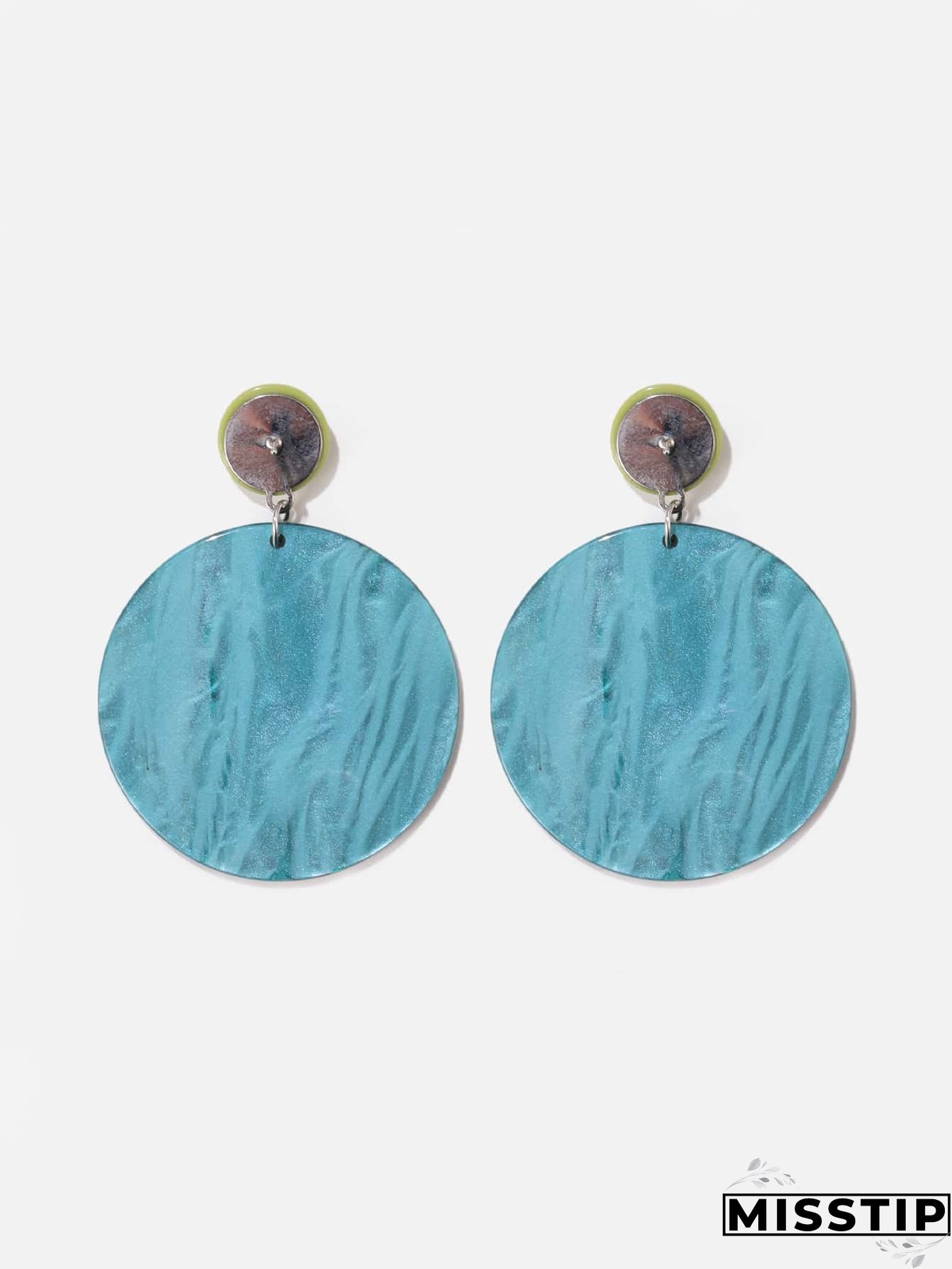 Acrylic Round Earrings