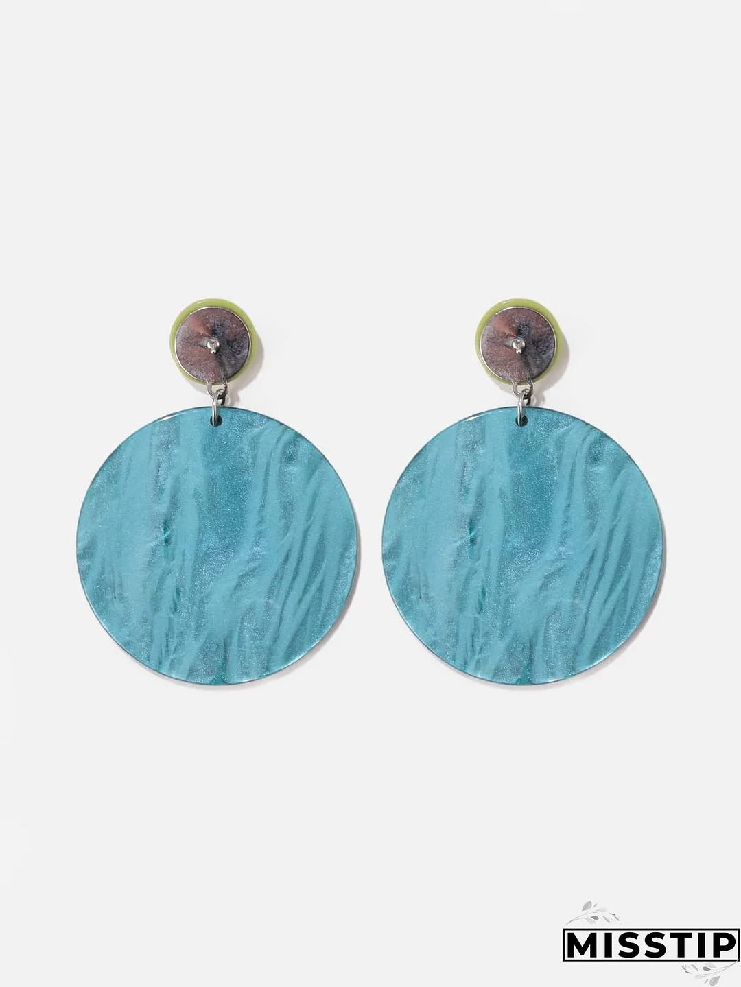Acrylic Round Earrings