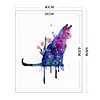 (Multi-Style) Watercolor Flower Animal - 11CT Stamped Cross Stitch 40*40cm/40*50cm