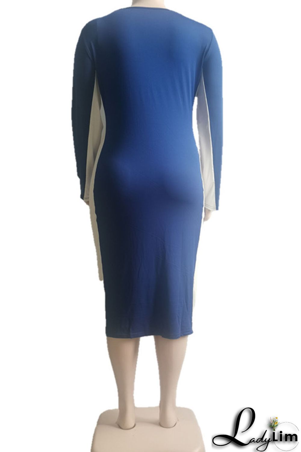 Black Casual Print Split Joint V Neck One Step Skirt Plus Size Dresses