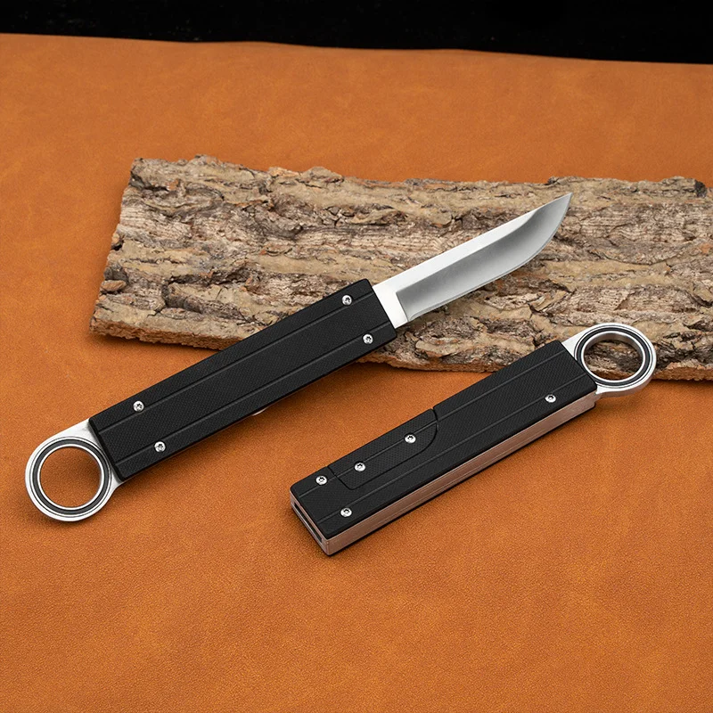 New G10 Black Warrior Bearing Outdoor Camping Knife Toy Mechanical Knife Fruit Knife Meat Knife