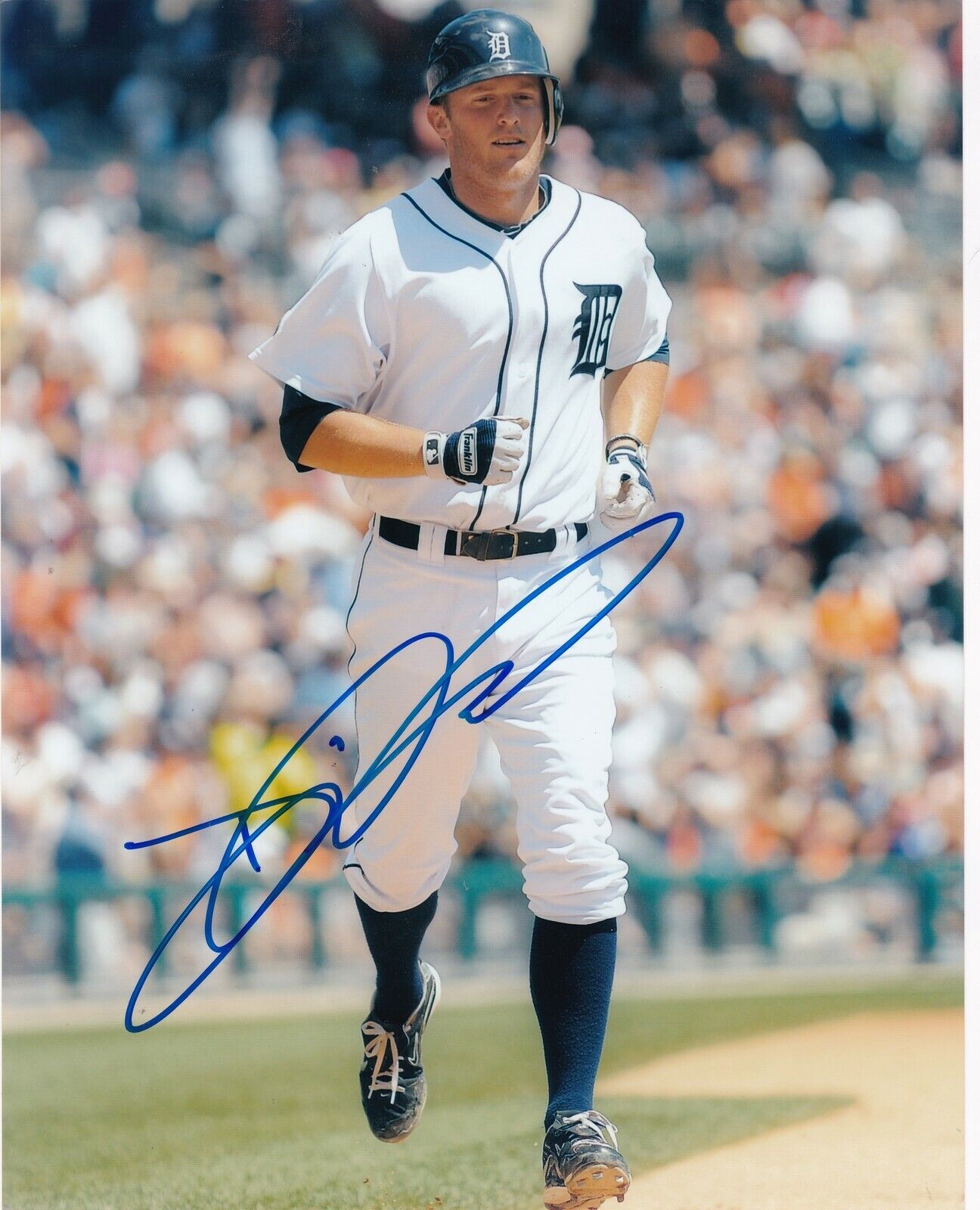 DANNY WORTH DETROIT TIGERS ACTION SIGNED 8x10