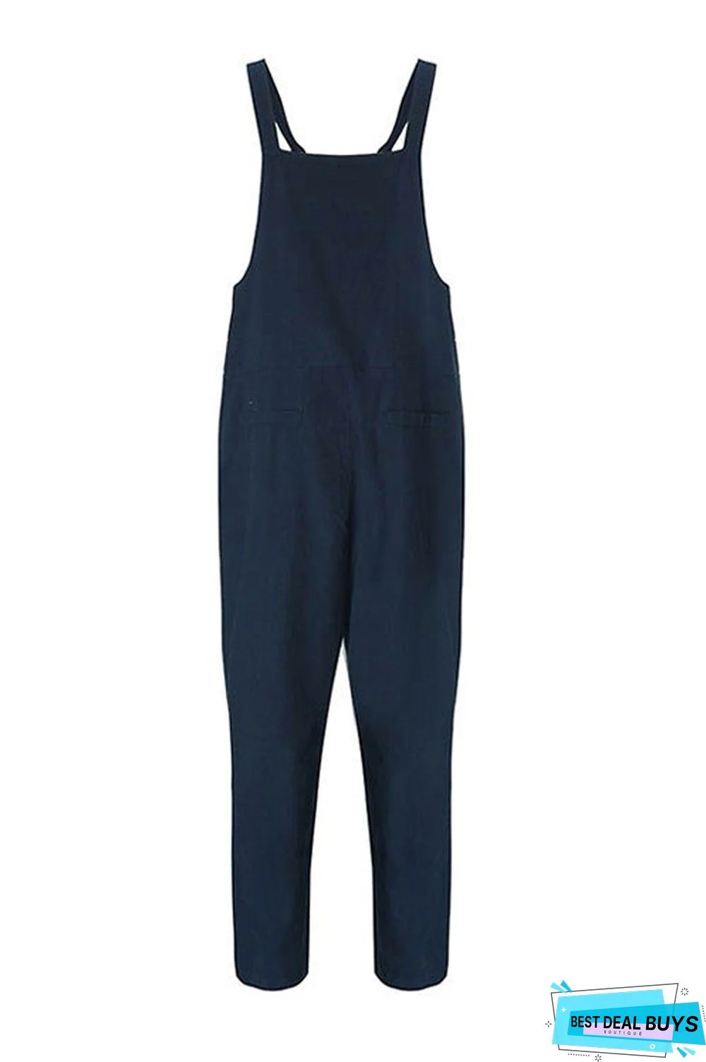 Pockets Loose Sleeveless Jumpsuit