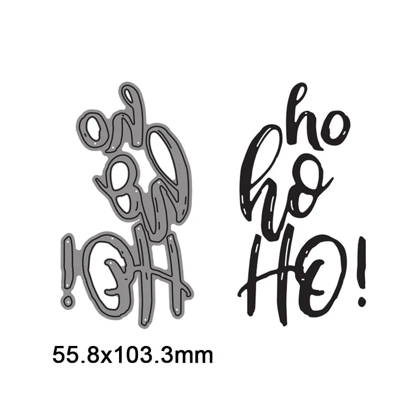 ho HO Letter Metal Cutting Dies For DIY Scrapbook Cutting Die Paper Cards Embossed Decorative Craft Die Cut New
