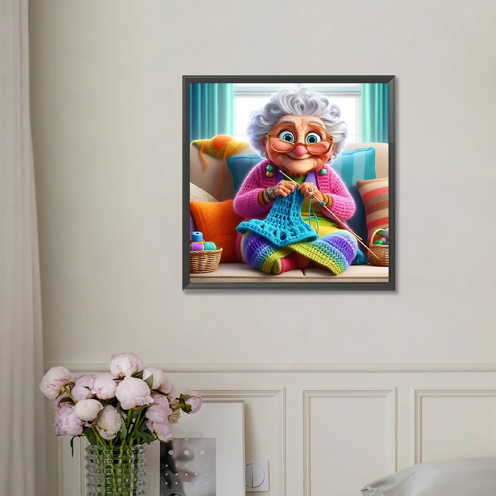 Diamond Painting - Full Round Drill - Grandma(Canvas|30*30cm)