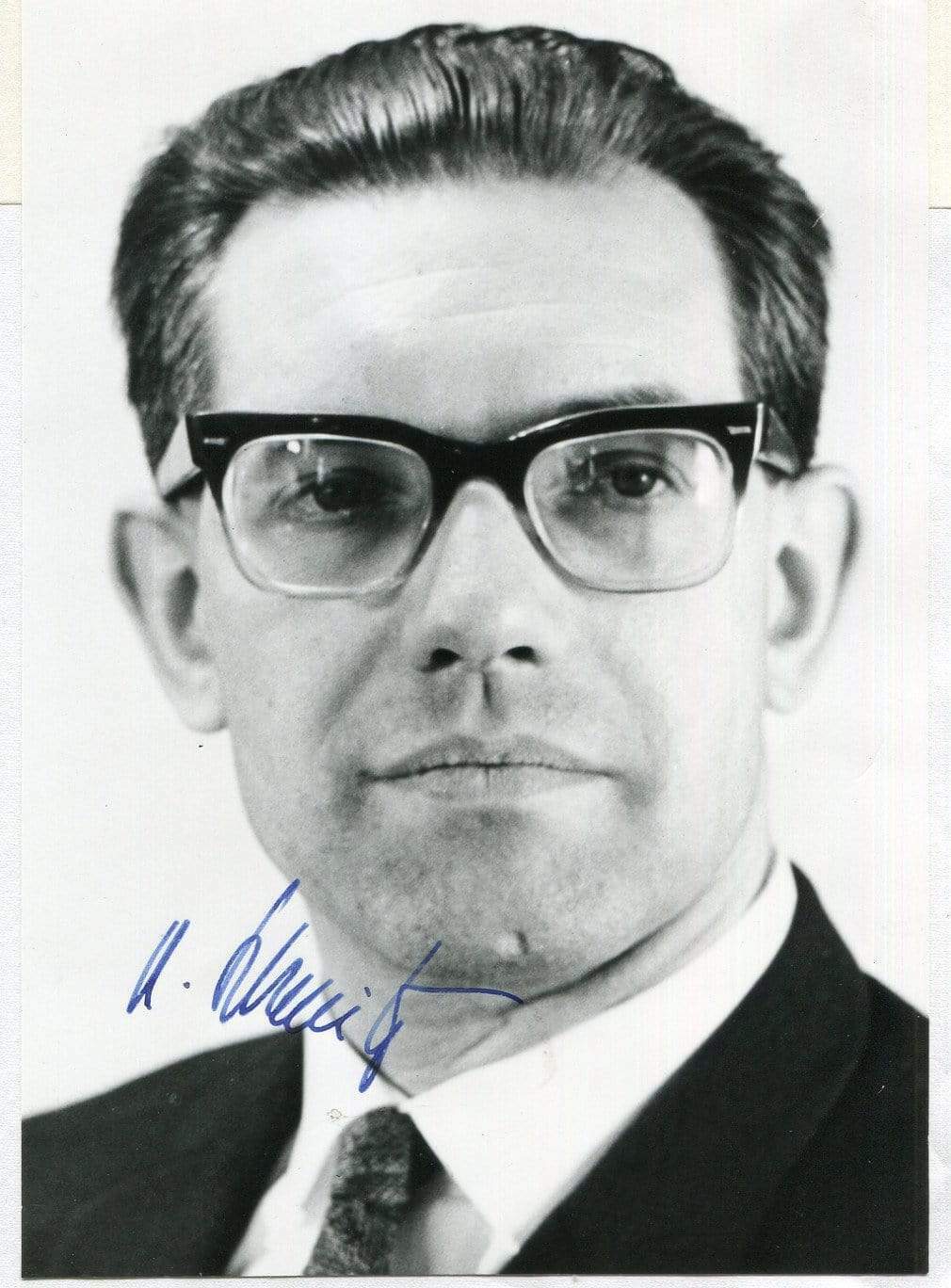 Wolfgang Schmitz autograph Austrian politician signed Photo Poster painting