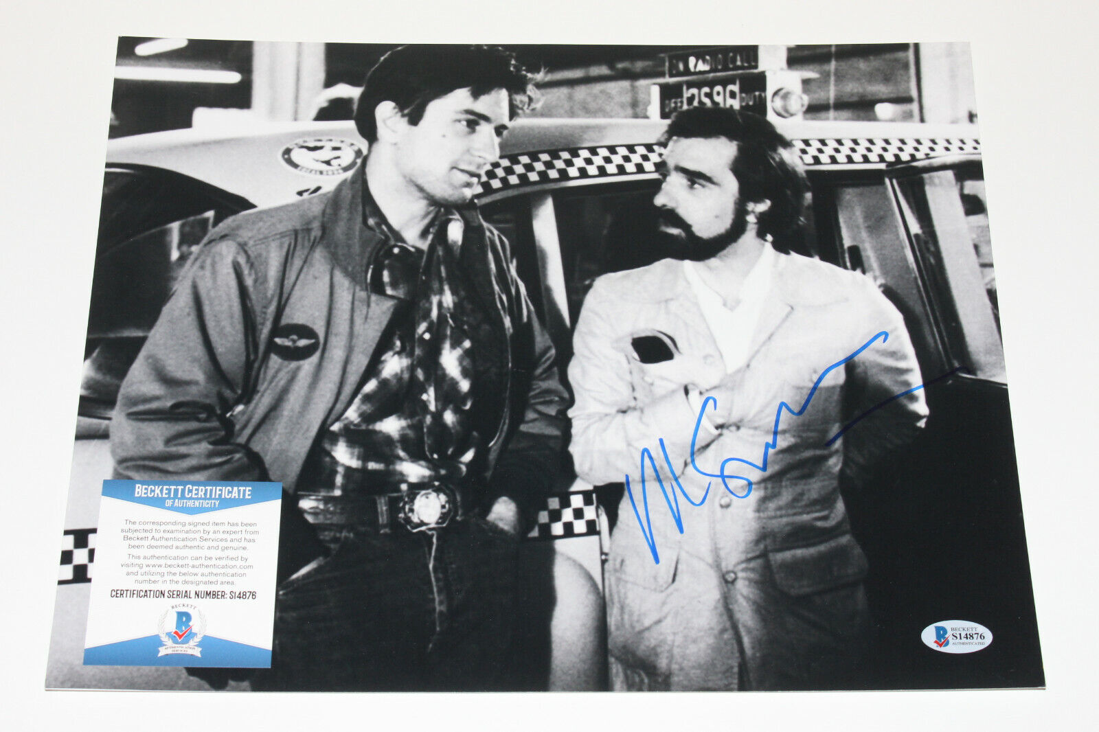 DIRECTOR MARTIN SCORSESE SIGNED 'TAXI DRIVER' 11X14 Photo Poster painting PROOF BECKETT COA BAS